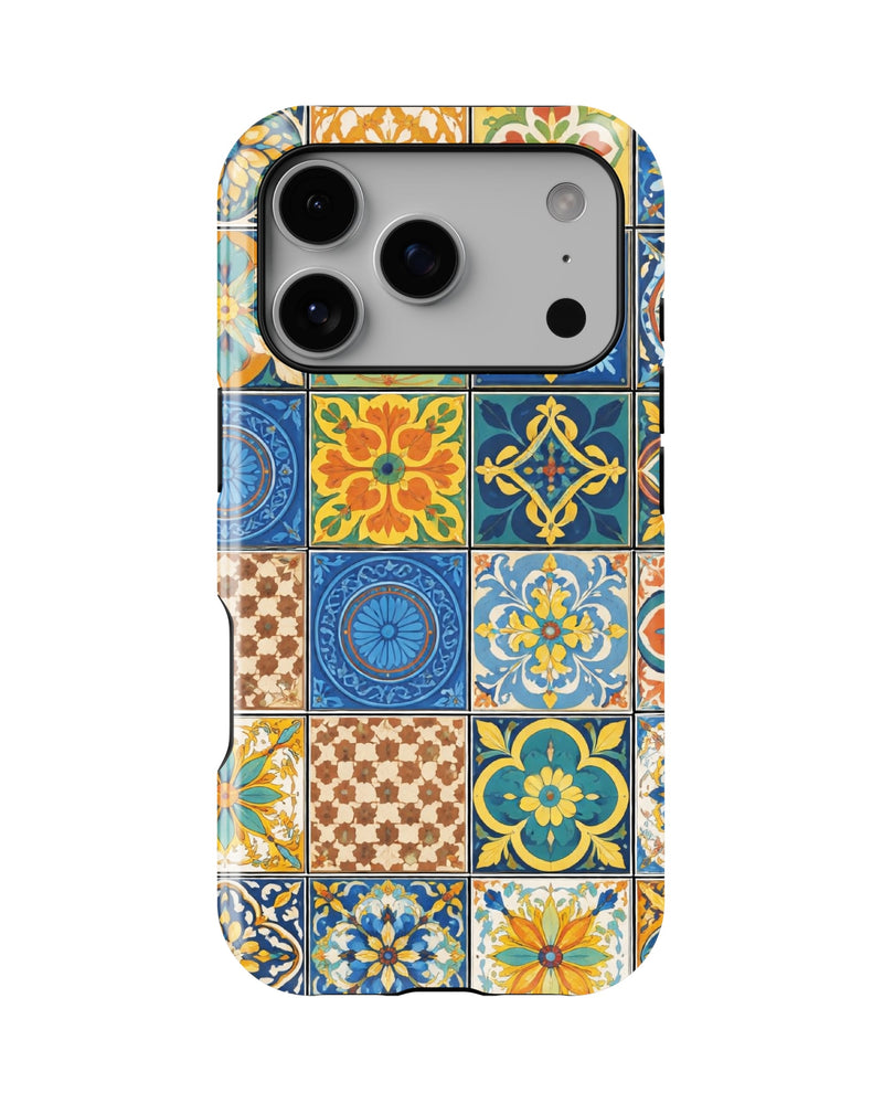 iPhone 17 Pro Tank Case | Girls Aesthetics (Moroccan Tiles)