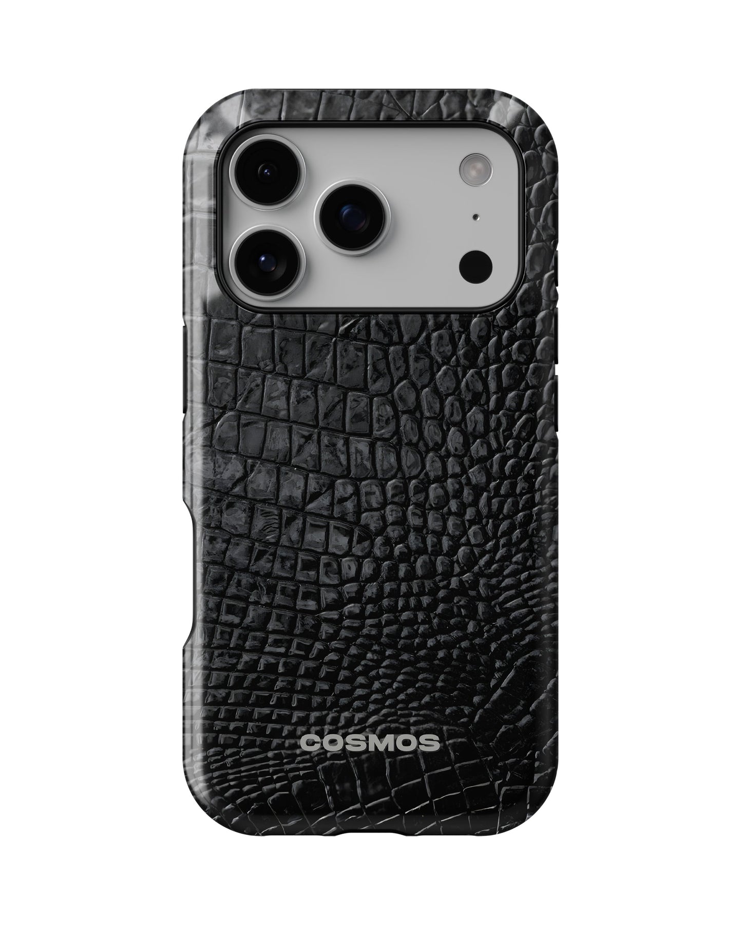iPhone 17 Pro Tank Case | Textures (Obsidian Croc)