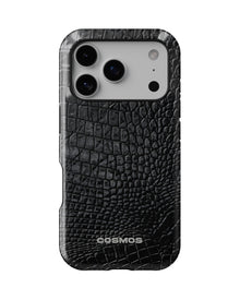 iPhone 17 Pro Tank Case | Textures (Obsidian Croc)