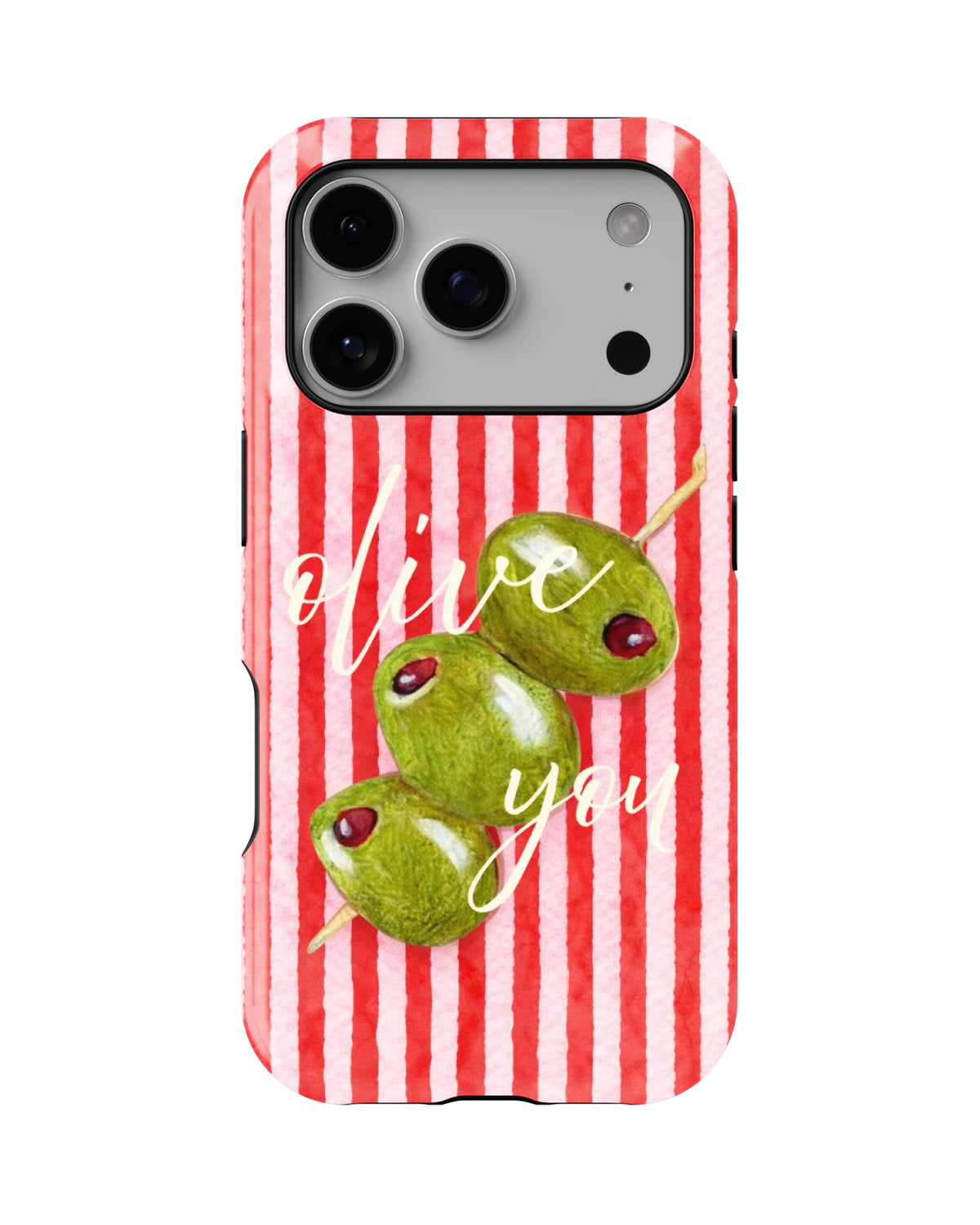 iPhone 17 Pro Max Tank Case | Girls Aesthetics (Olive Love)