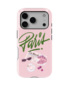 iPhone 17 Pro Max Tank Case | Girls Aesthetics (Paris Pink)