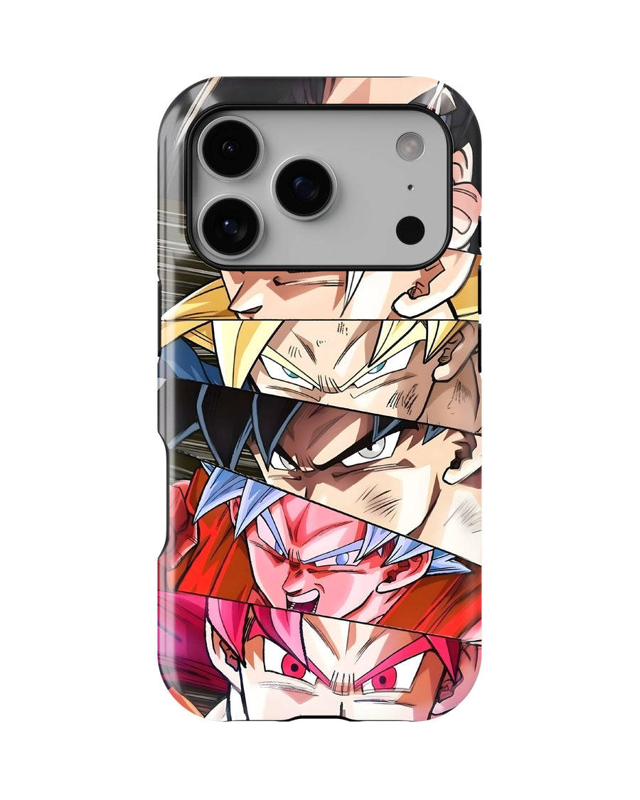 iPhone 17 Pro Max Tank Case | Anime (Saiyan Faces)