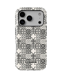 iPhone 17 Pro Max Tank Case | Textures (Vintage Mosaic)