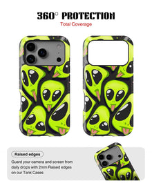 iPhone 17 Pro Max Tank Case | Modernism (Alien Stack)
