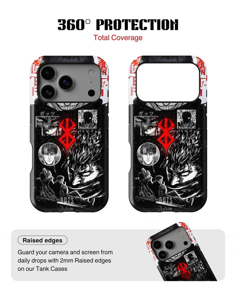 iPhone 17 Pro Max Tank Case | Anime (Black Swordsman)