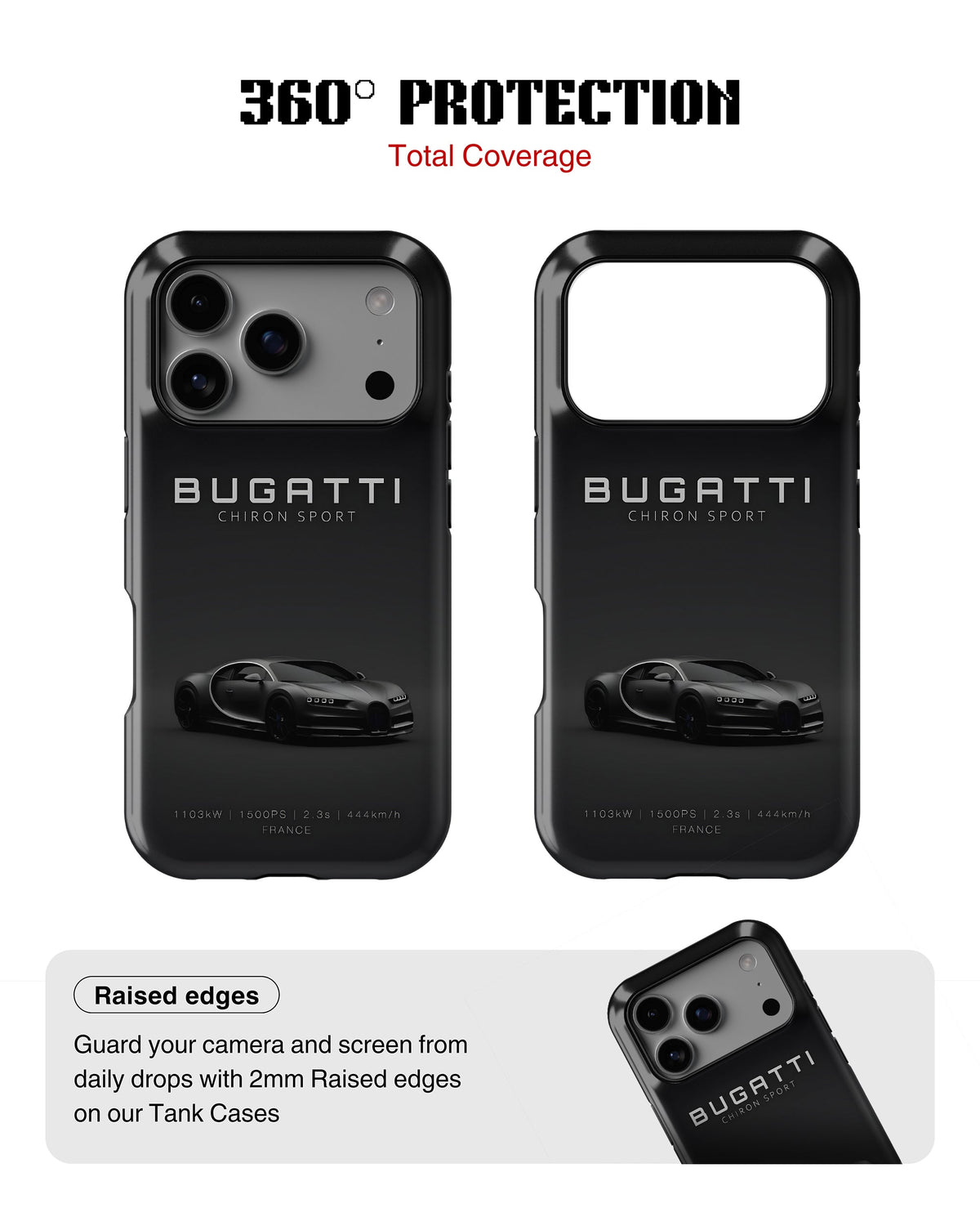 iPhone 17 Pro Max Tank Case | Sports Car (Bugatti)