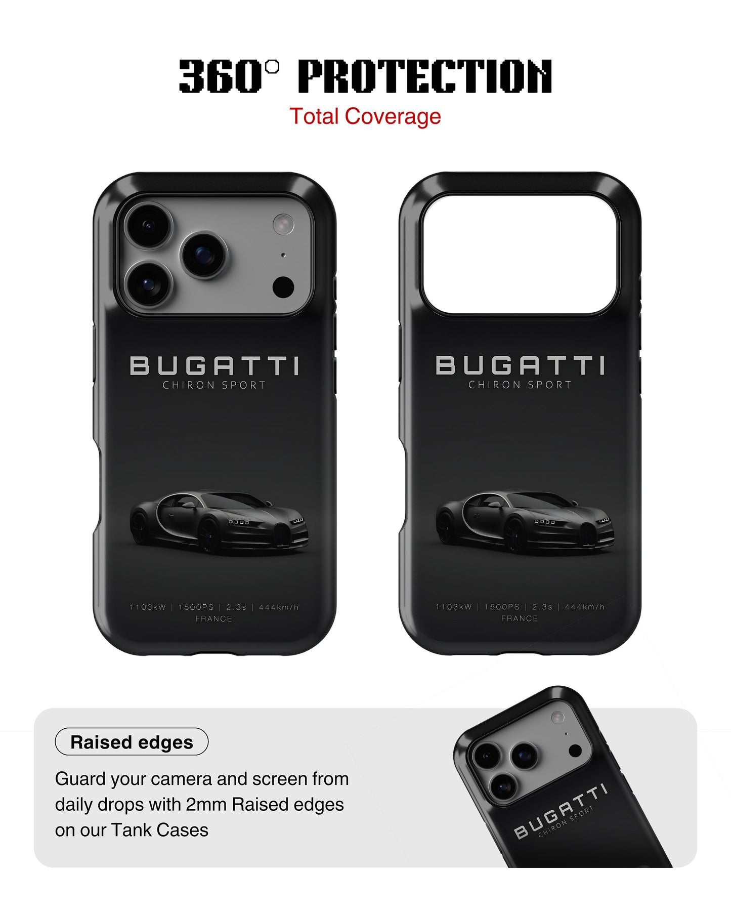 iPhone 17 Pro Tank Case | Sports Car (Bugatti)