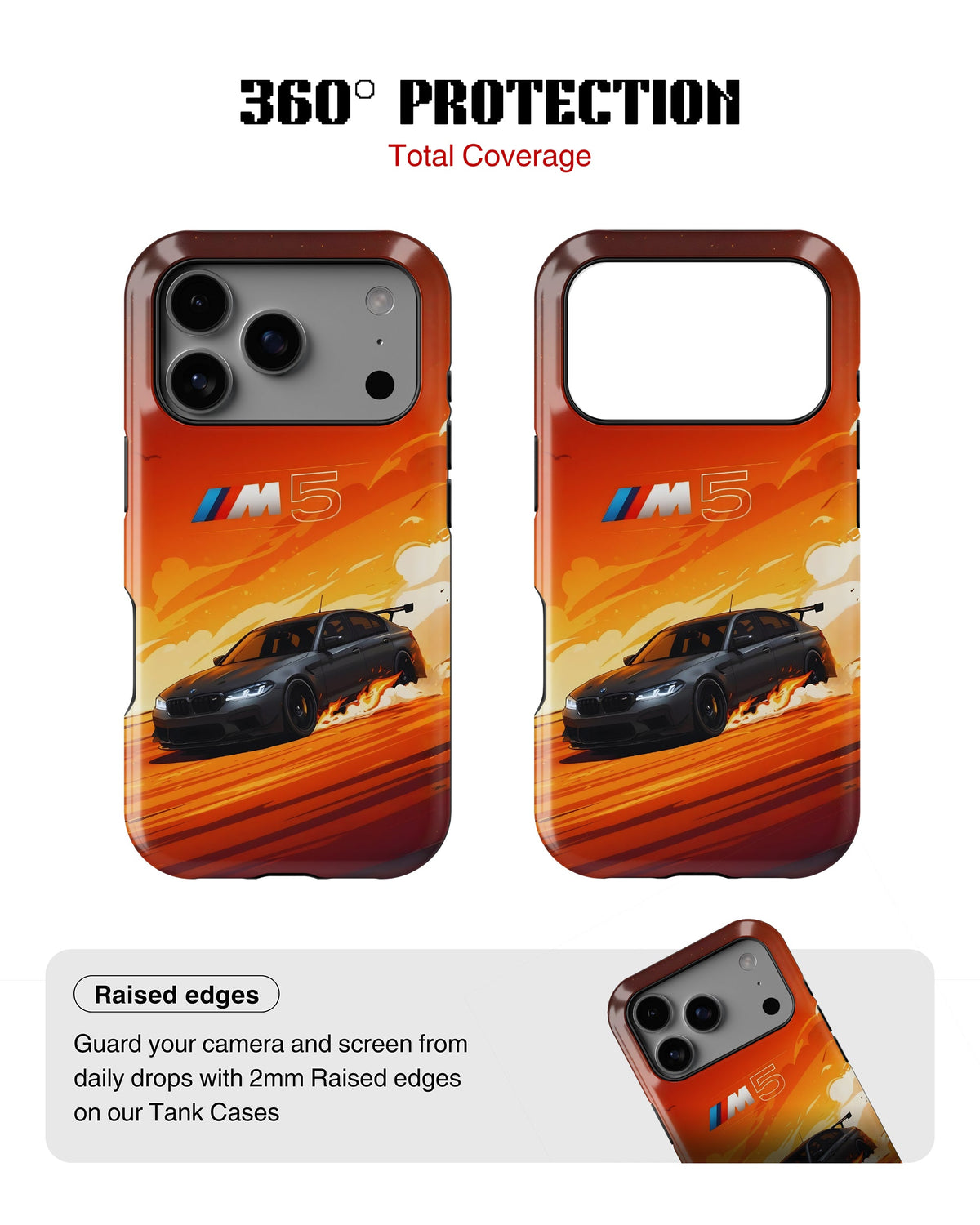 iPhone 17 Pro Tank Case | Sports Car (Burning M)