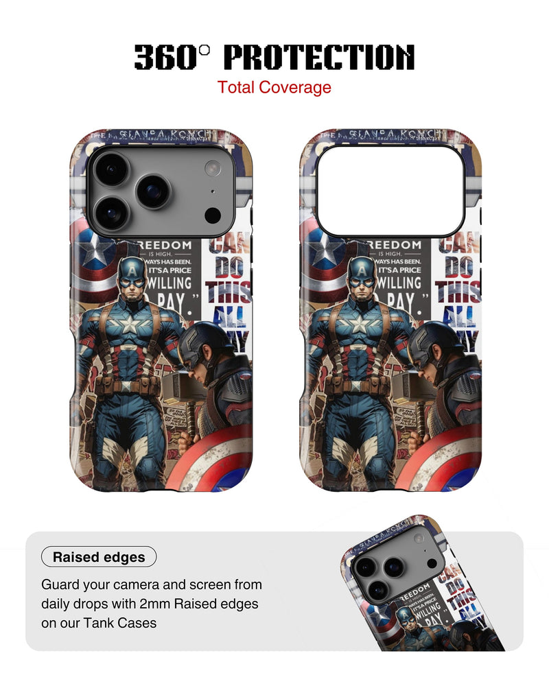 iPhone 17 Pro Max Tank Case | Superhero (Captain America Originals)