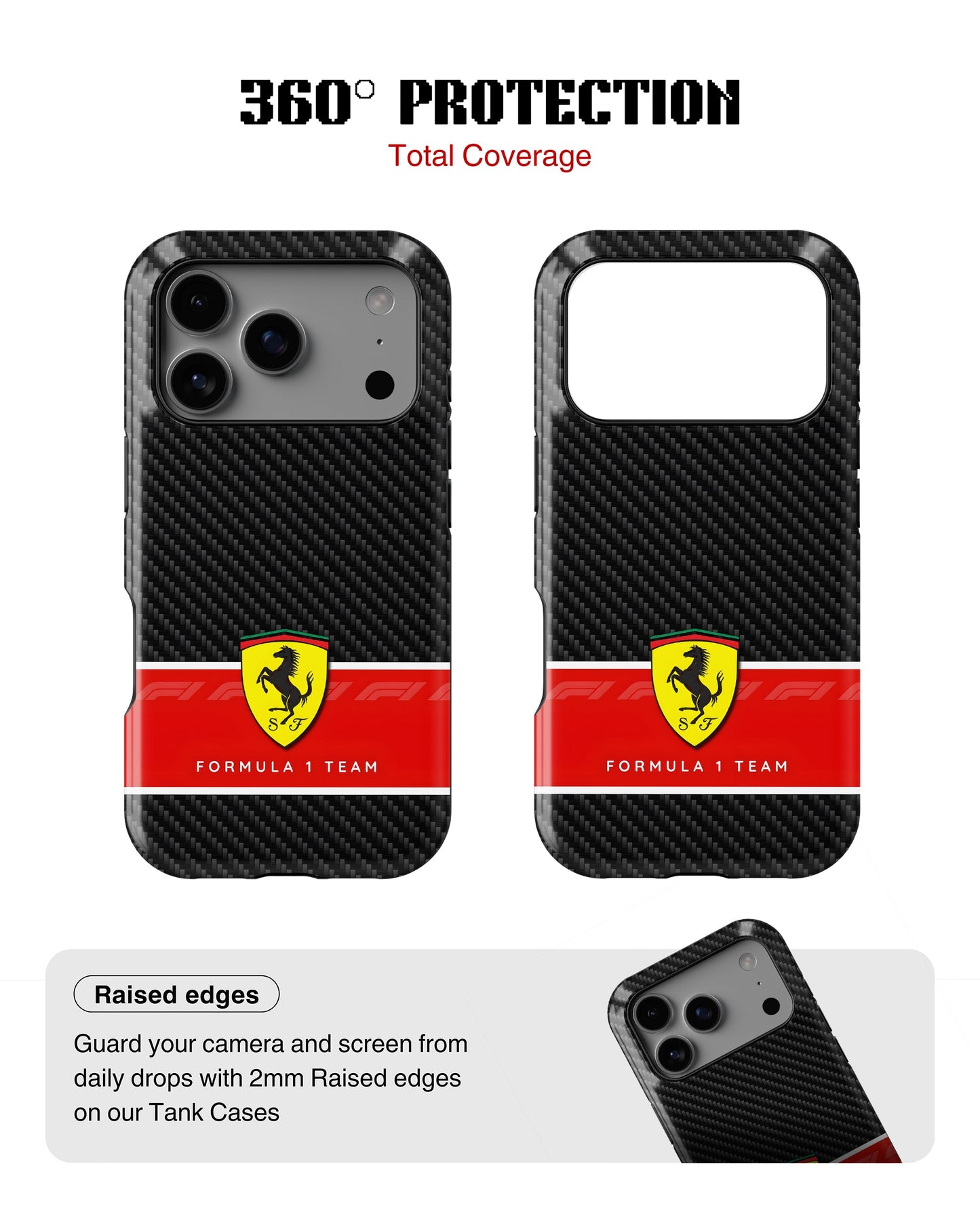 iPhone 17 Pro Tank Case | Formula 1 (Carbon Ferrari)
