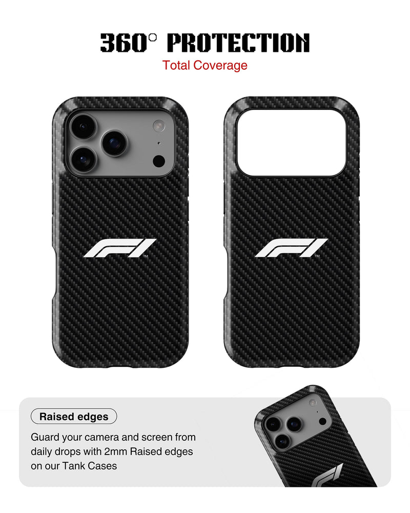 iPhone 17 Pro Max Tank Case | Formula 1 (Carbon Grid)