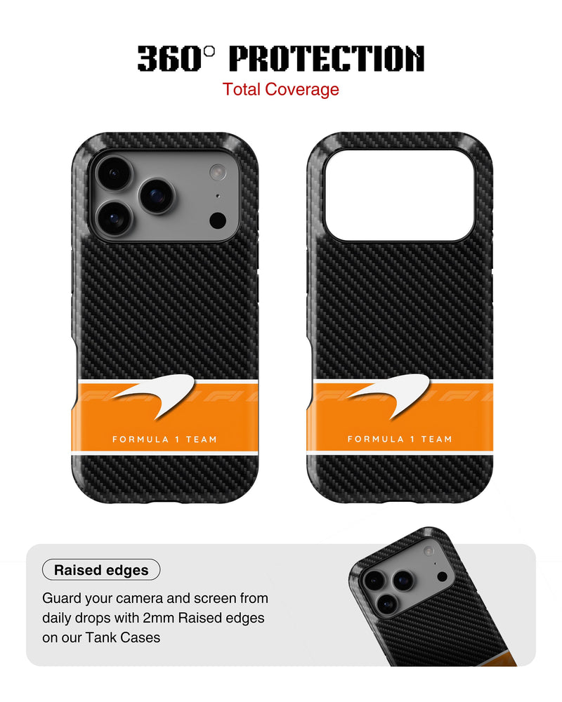 iPhone 17 Pro Max Tank Case | Formula 1 (Carbon McLaren)