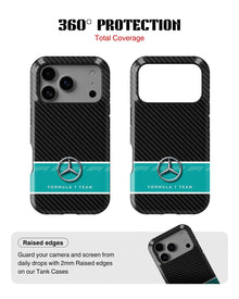 iPhone 17 Pro Tank Case | Formula 1 (Carbon Mercedes)