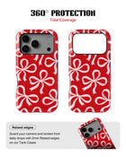 iPhone 17 Pro Tank Case | Girls Aesthetics (Crimson Bows)