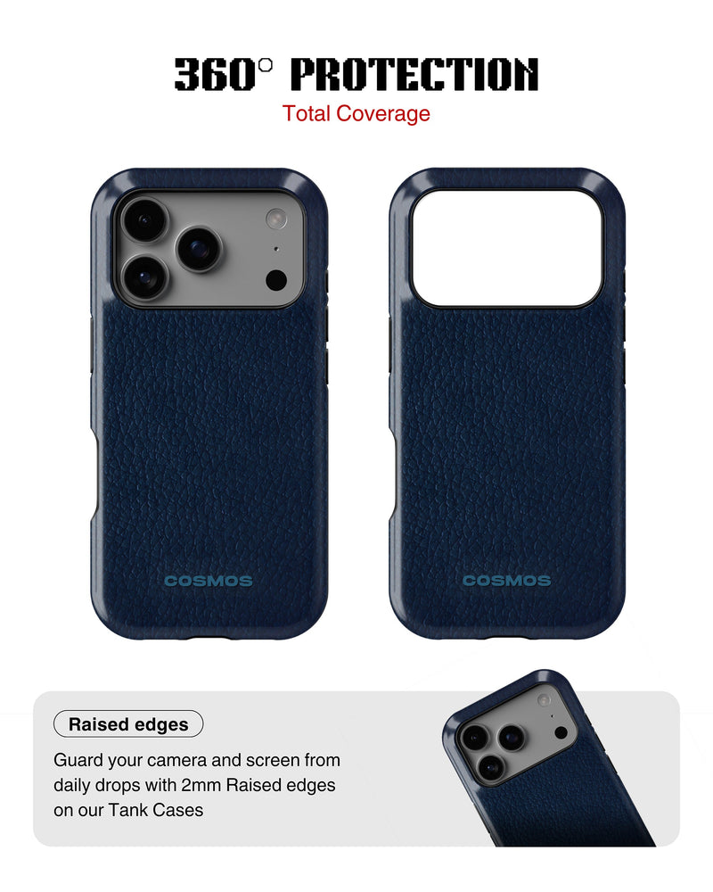 iPhone 17 Pro Max Tank Case | Textures (Deep Navy)