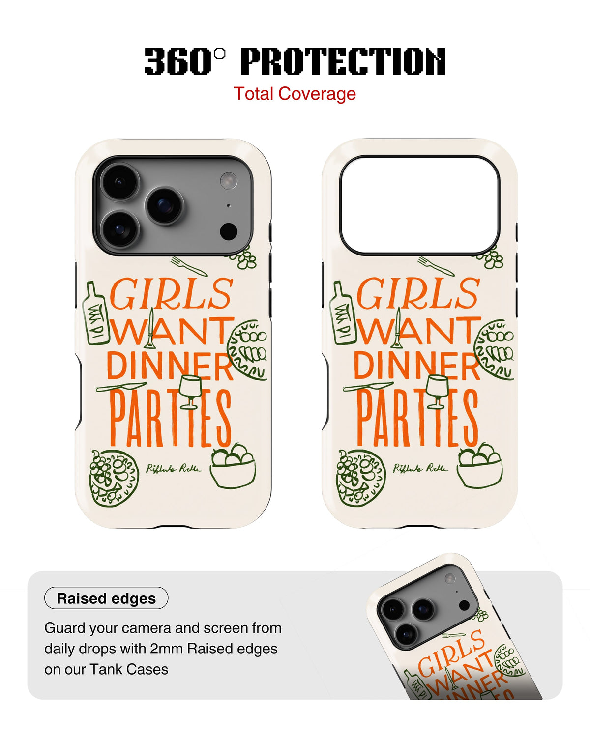 iPhone 17 Pro Tank Case | Girls Aesthetics (Dinner Party)