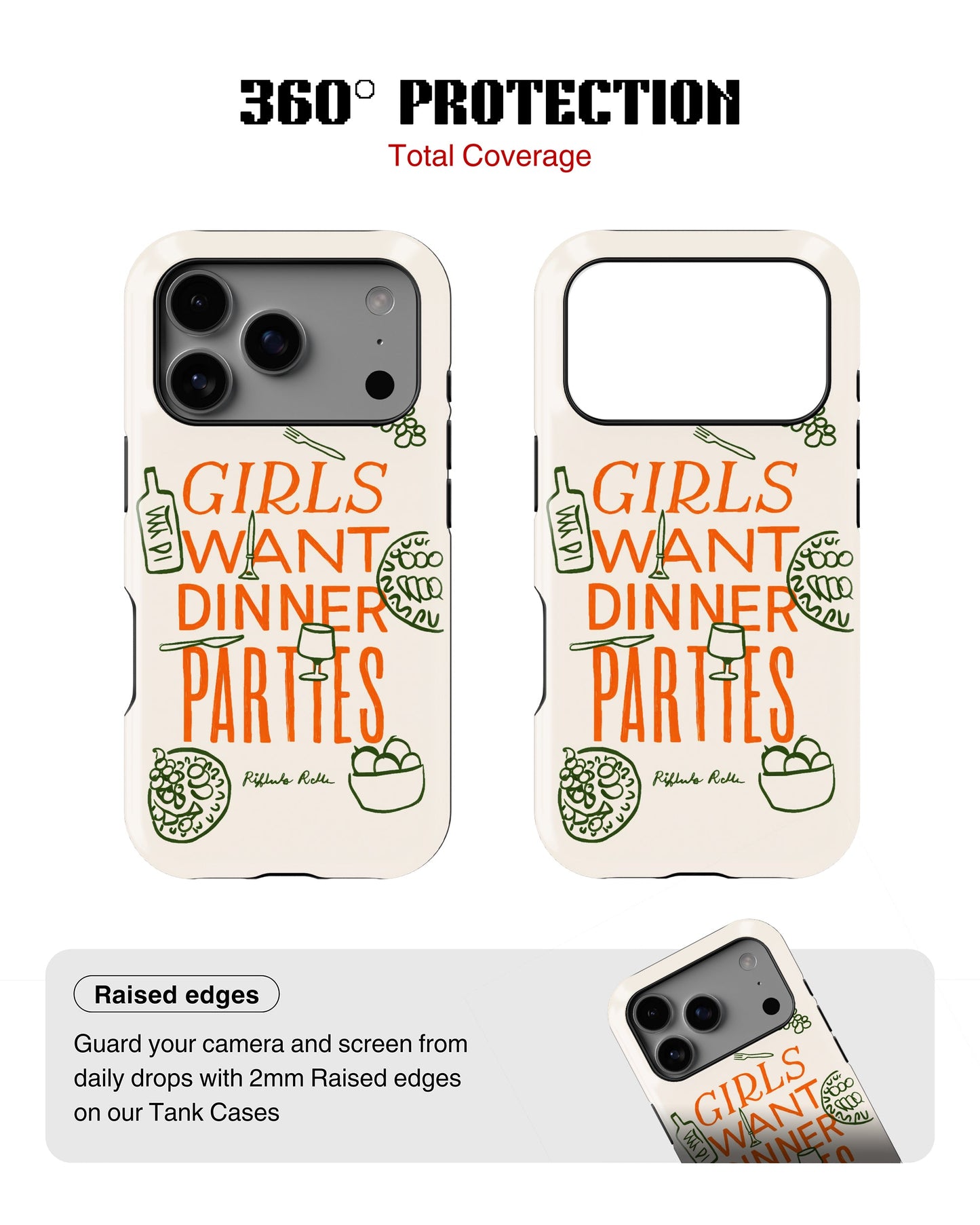iPhone 17 Pro Tank Case | Girls Aesthetics (Dinner Party)