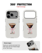 iPhone 17 Pro Tank Case | Girls Aesthetics (Espresso Bow)