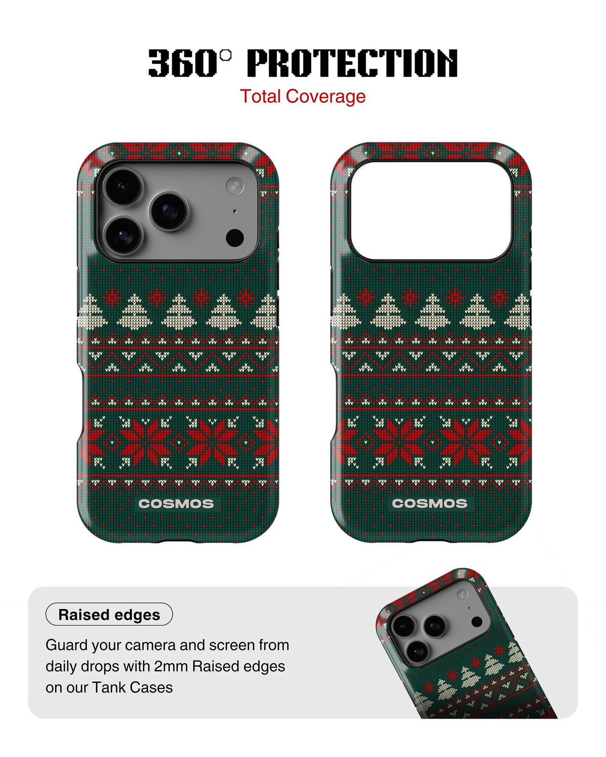 iPhone 17 Pro Max Tank Case | Textures (Evergreen Knit)