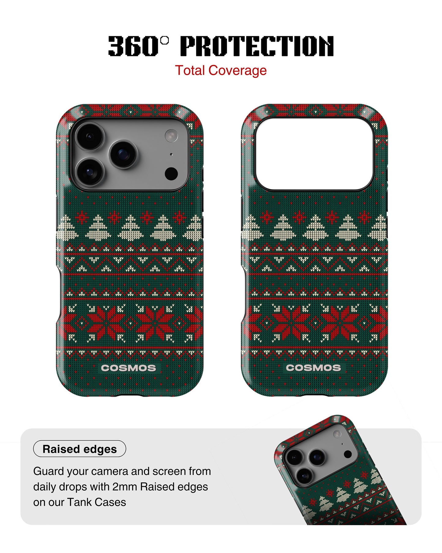 iPhone 17 Pro Max Tank Case | Textures (Evergreen Knit)