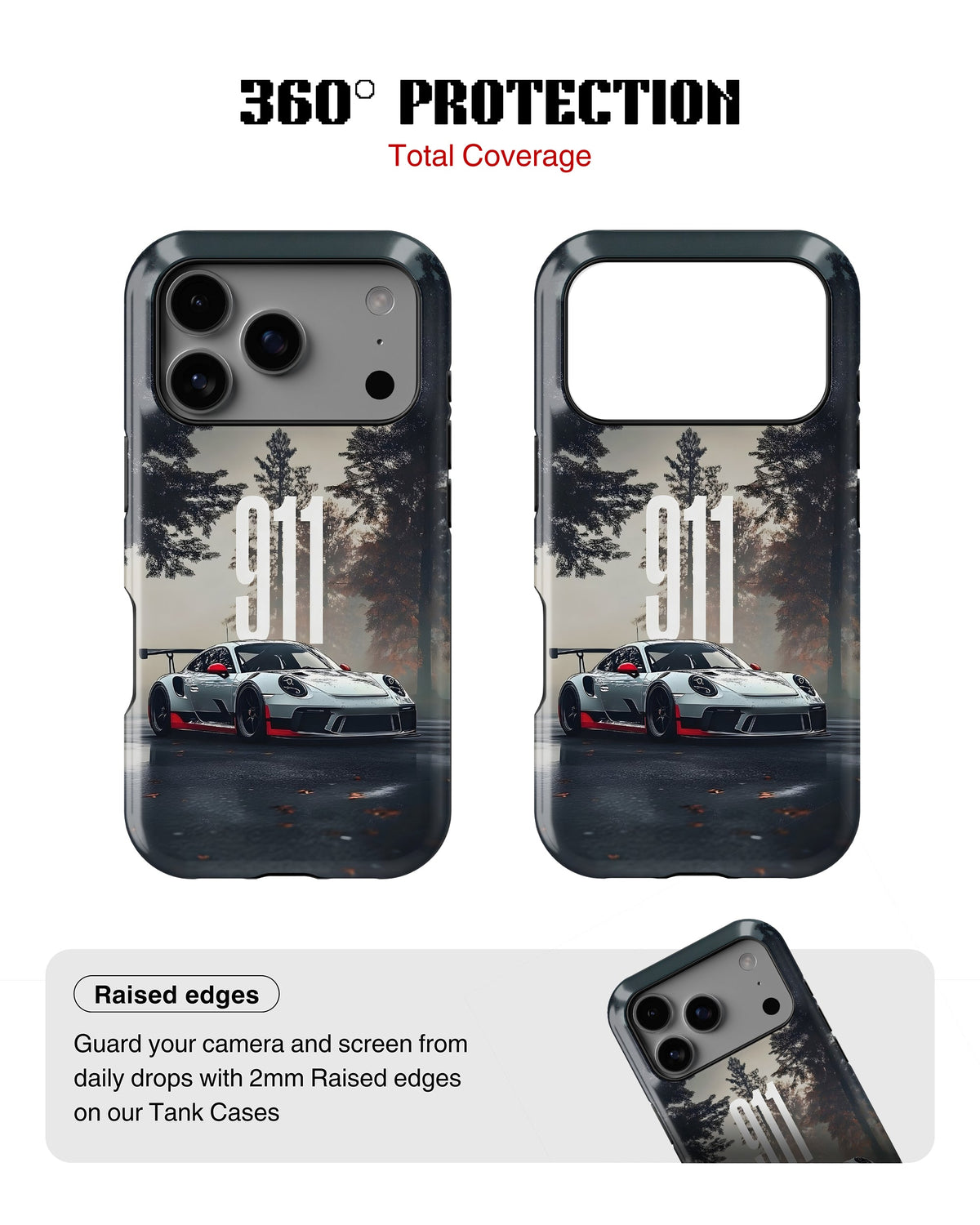 iPhone 17 Pro Tank Case | Sports Car (Forest Run)