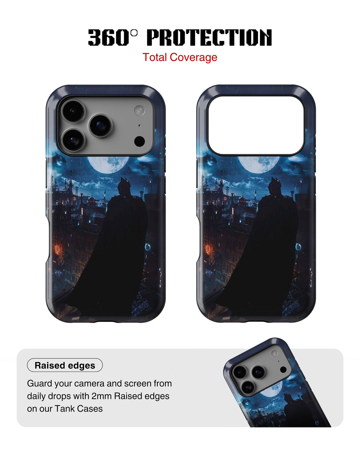 iPhone 17 Pro Tank Case | Superhero (Gotham Moon)