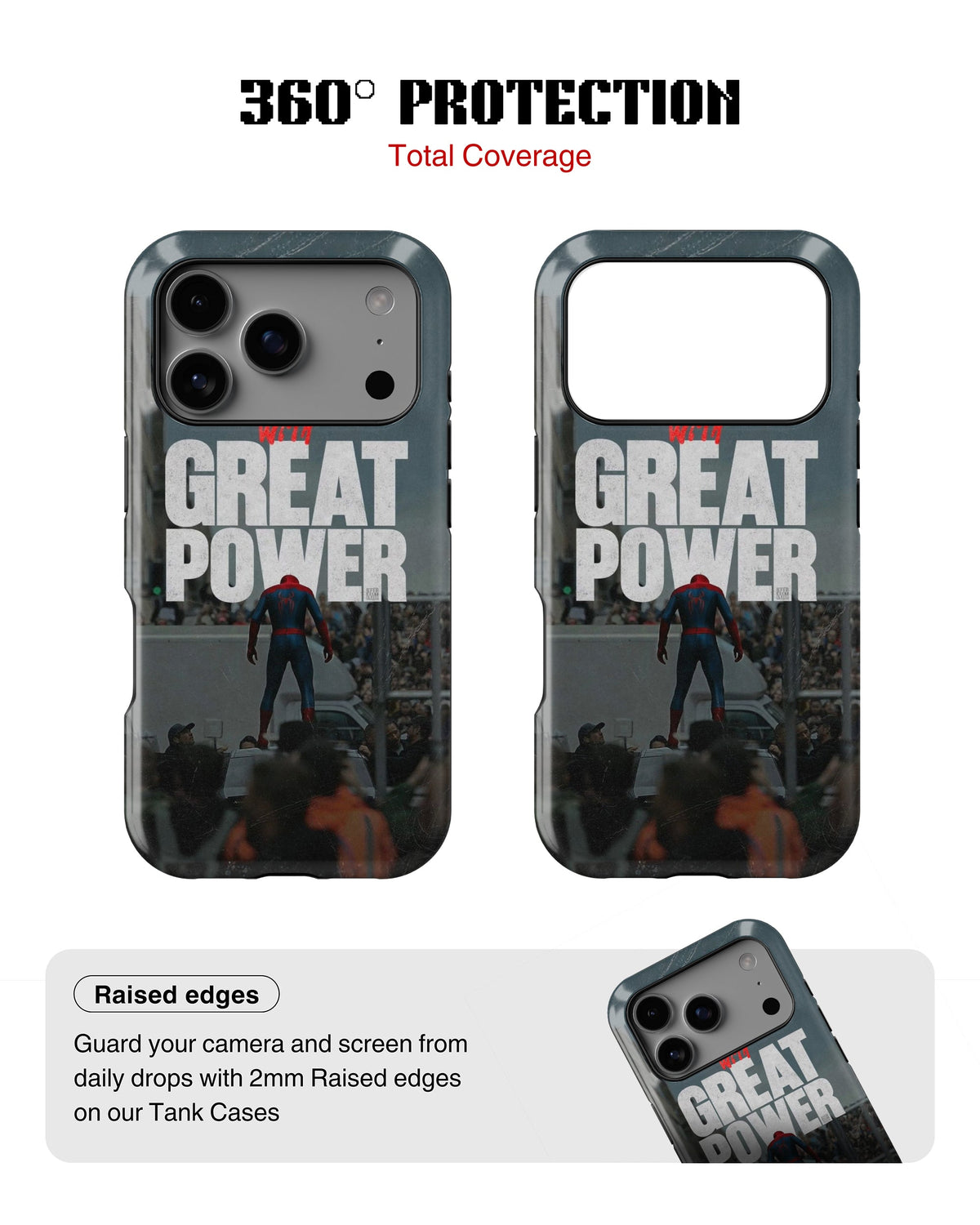 iPhone 17 Pro Tank Case | Superhero (Great Power)