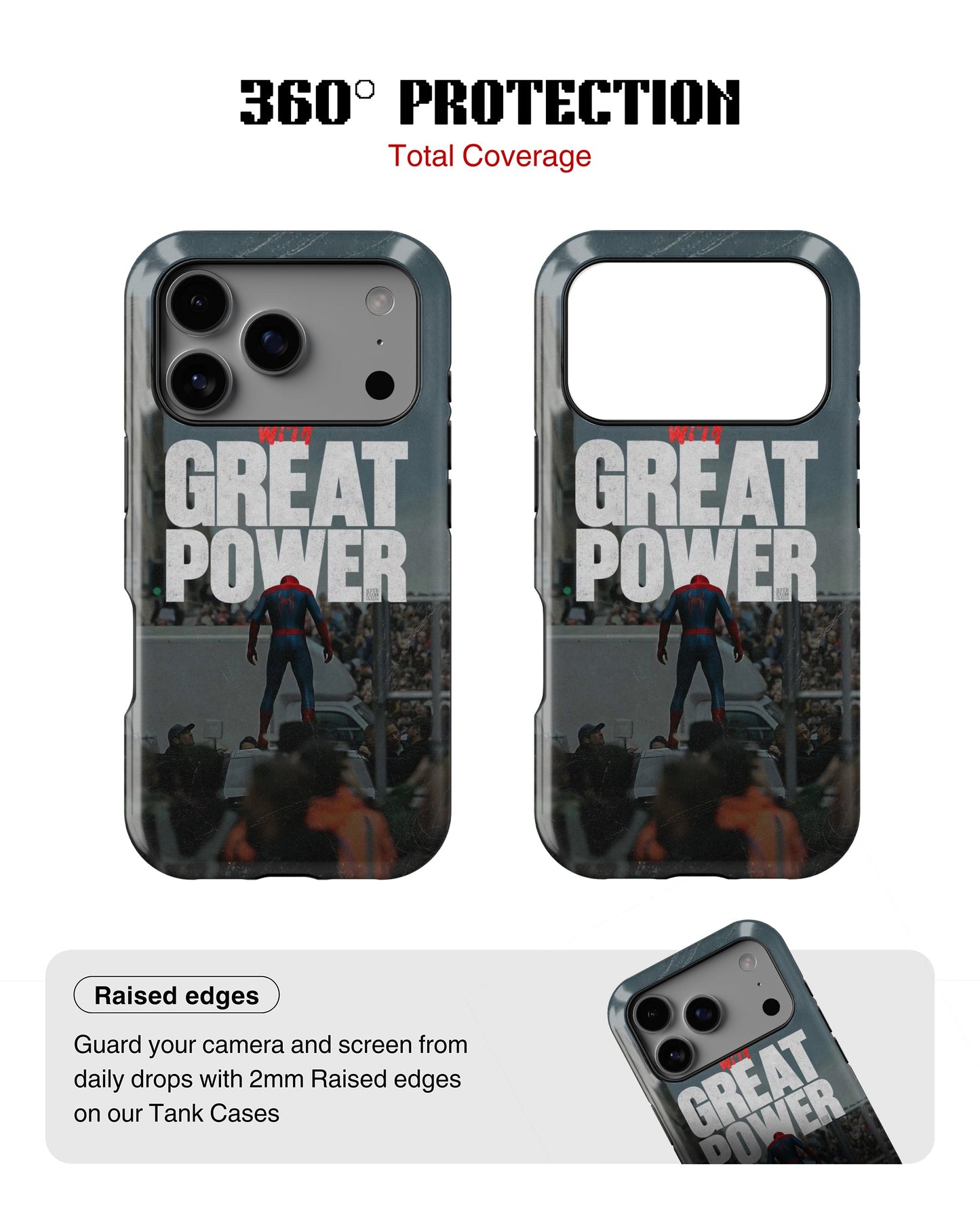 iPhone 17 Pro Max Tank Case | Superhero (Great Power)