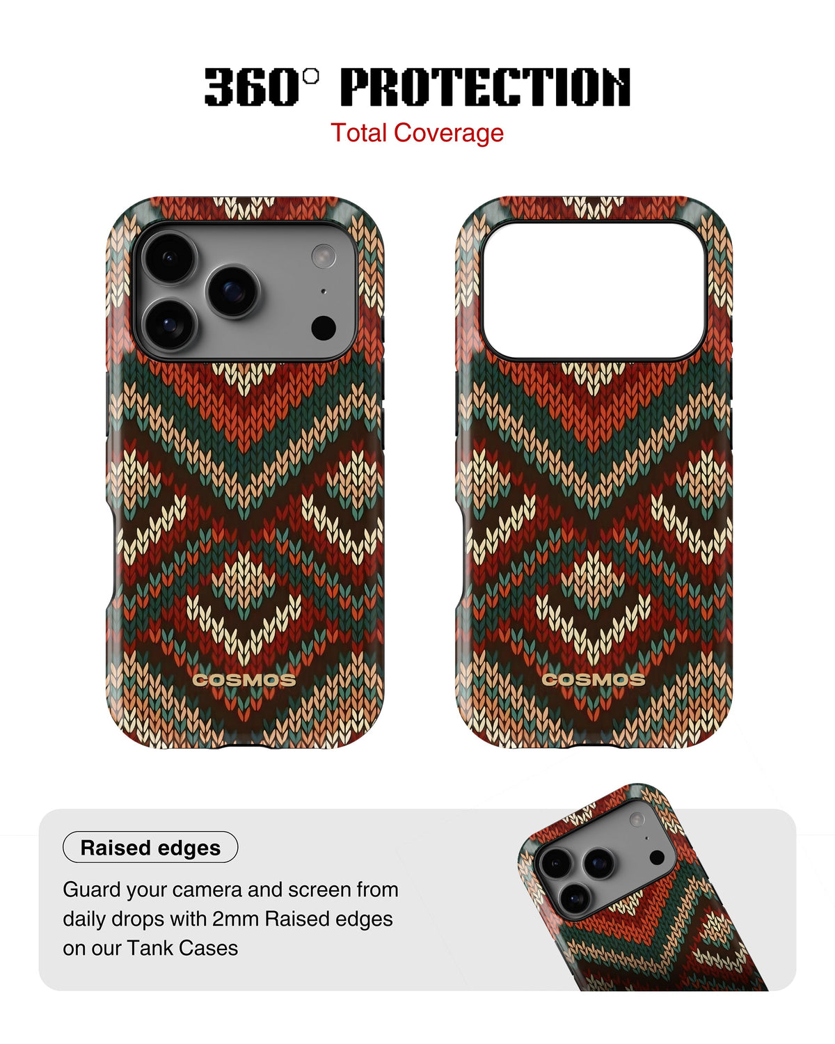 iPhone 17 Pro Max Tank Case | Textures (Heritage Knit)