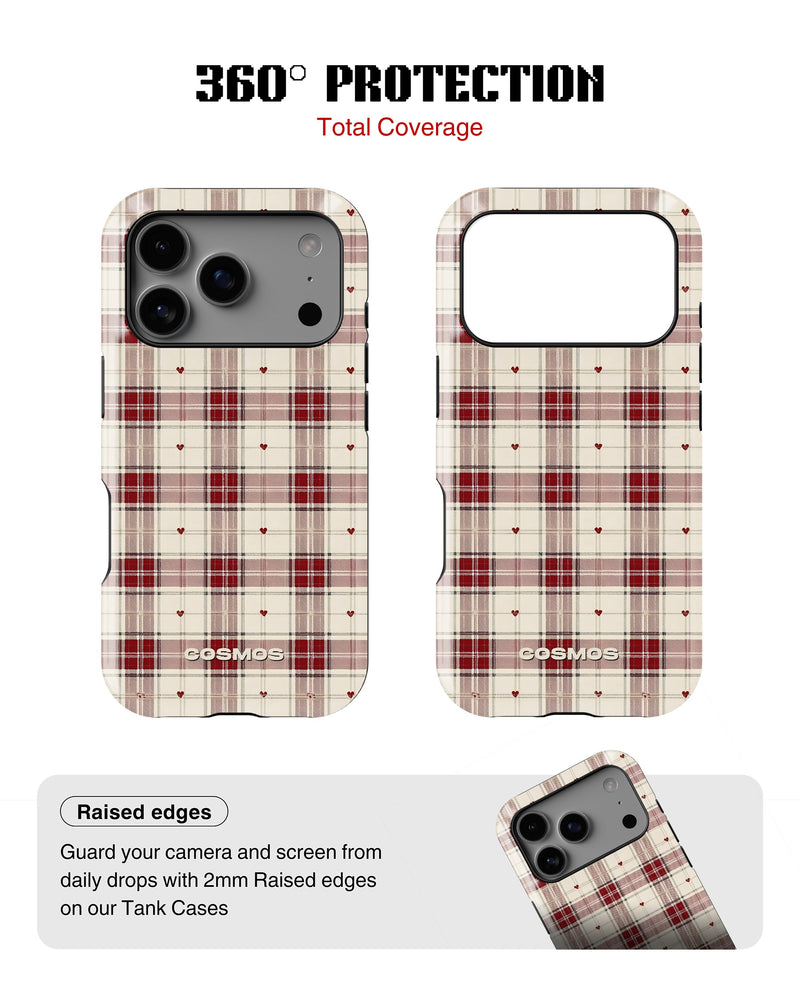 iPhone 17 Pro Tank Case | Textures (Heritage Plaid)