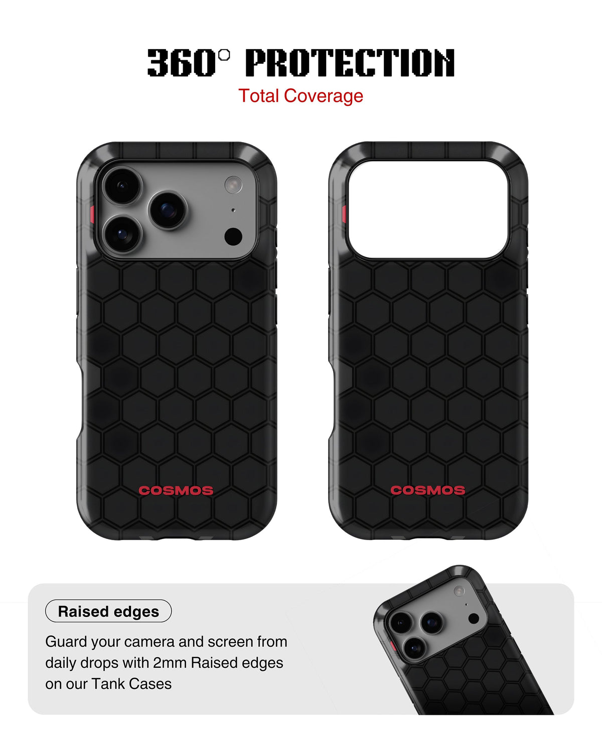 iPhone 17 Pro Tank Case | Textures (Hex Core)