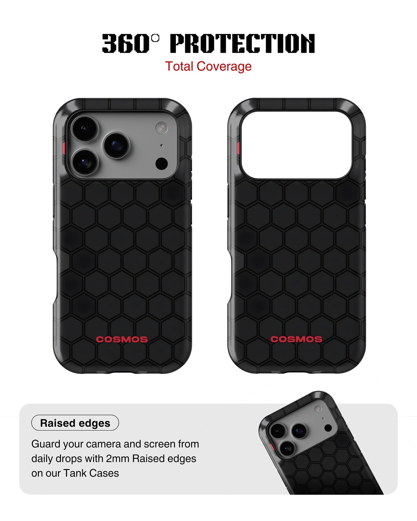 iPhone 17 Pro Tank Case | Textures (Hex Core)