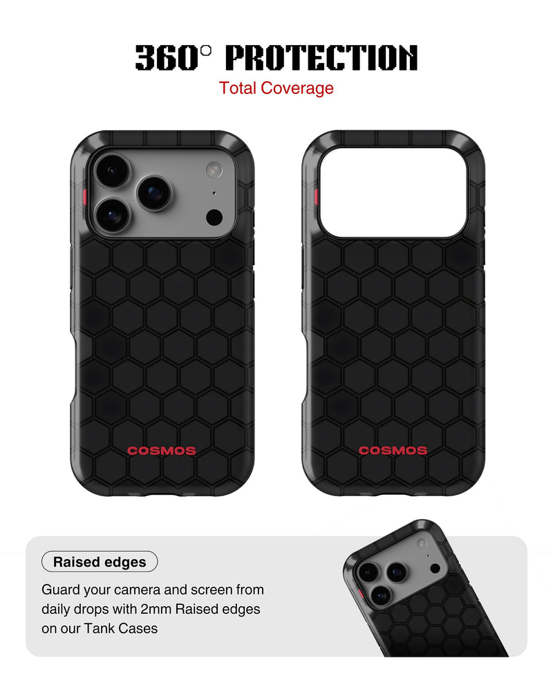 iPhone 17 Pro Max Tank Case | Textures (Hex Core)