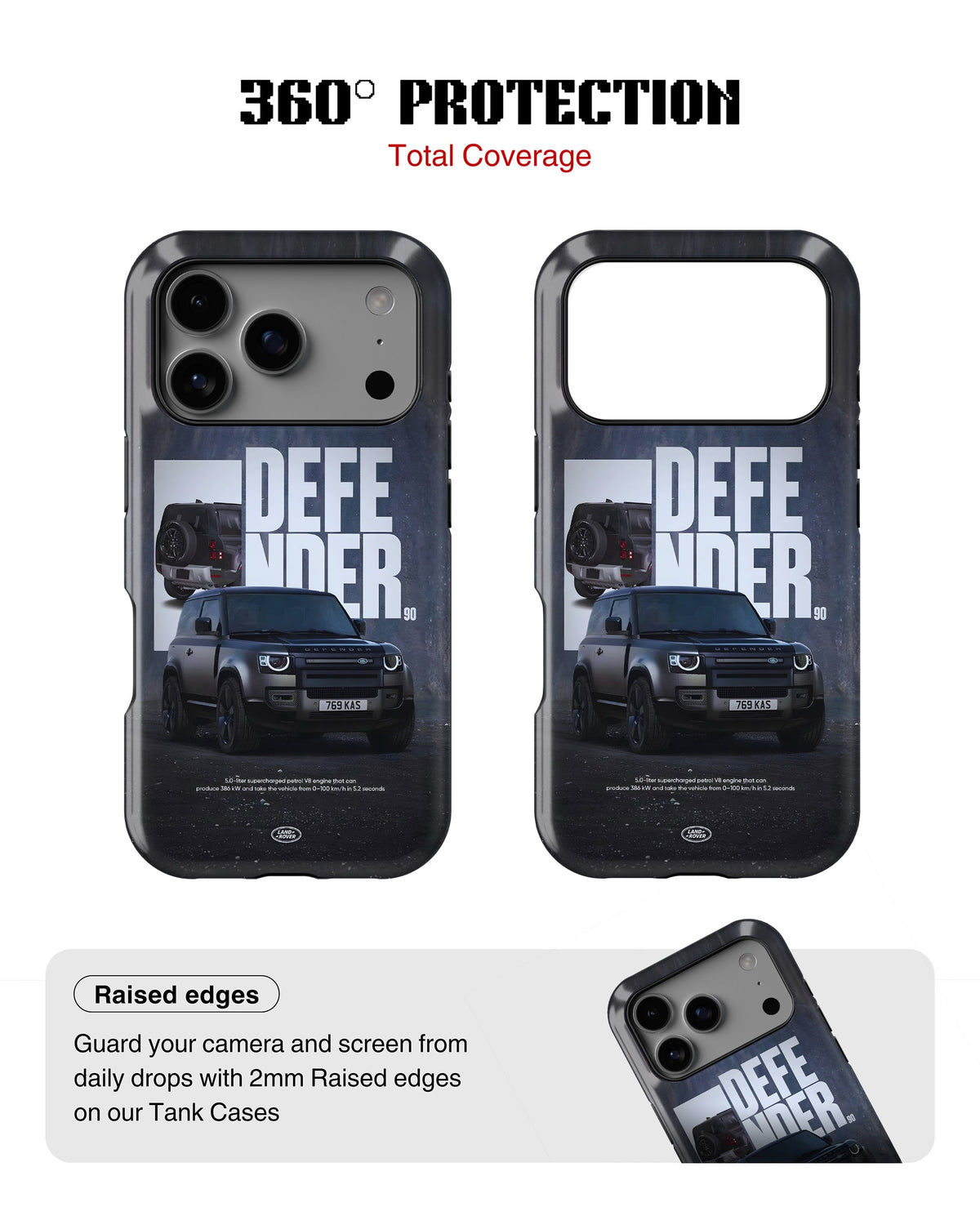 iPhone 17 Pro Max Tank Case | Sports Car (Iron Defender)