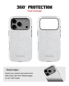 iPhone 17 Pro Max Tank Case | Textures (Ivory Grain)