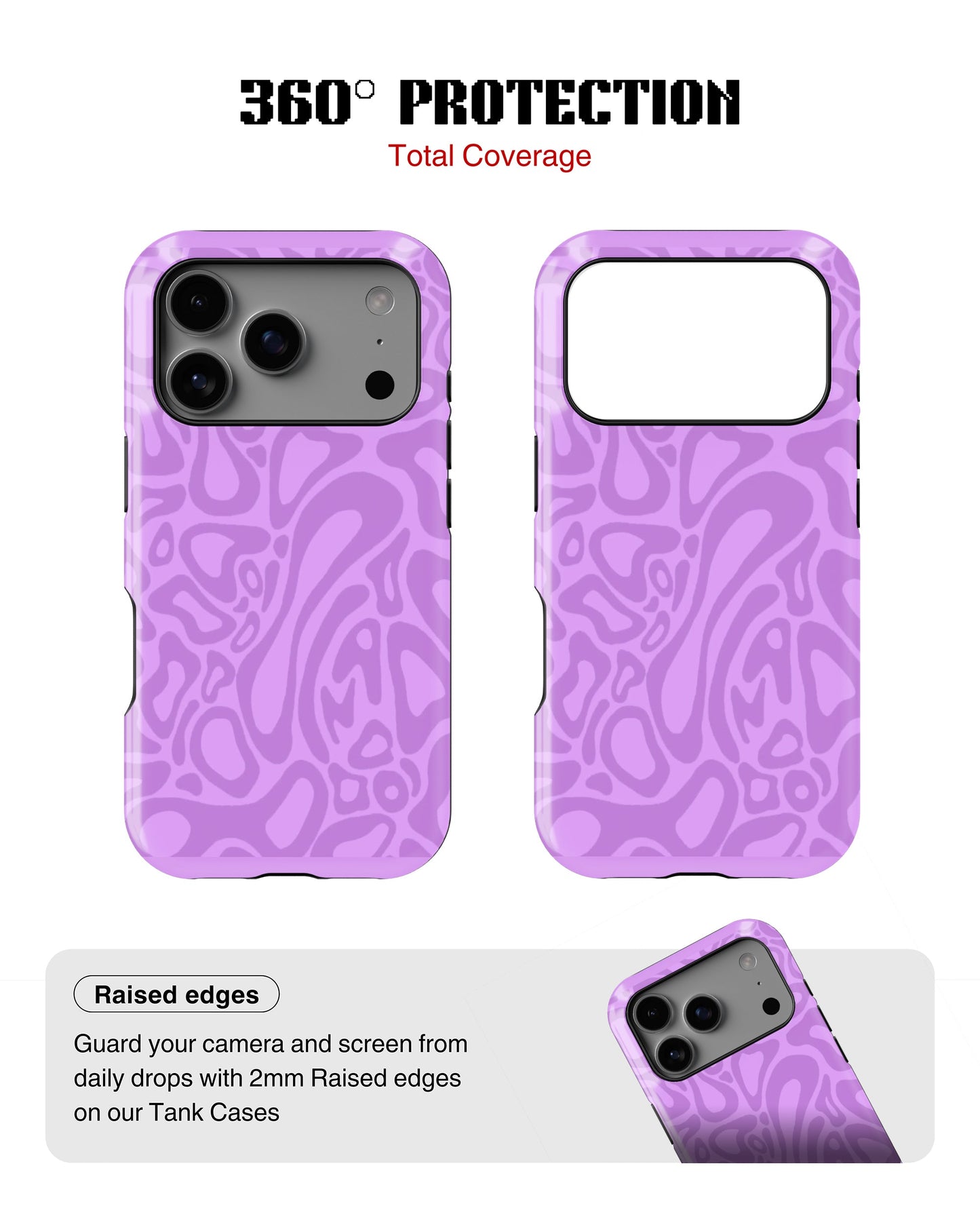 iPhone 17 Pro Max Tank Case | Modernism (Lilac Melt)