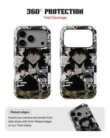 iPhone 17 Pro Tank Case | Anime (Manga Noir)