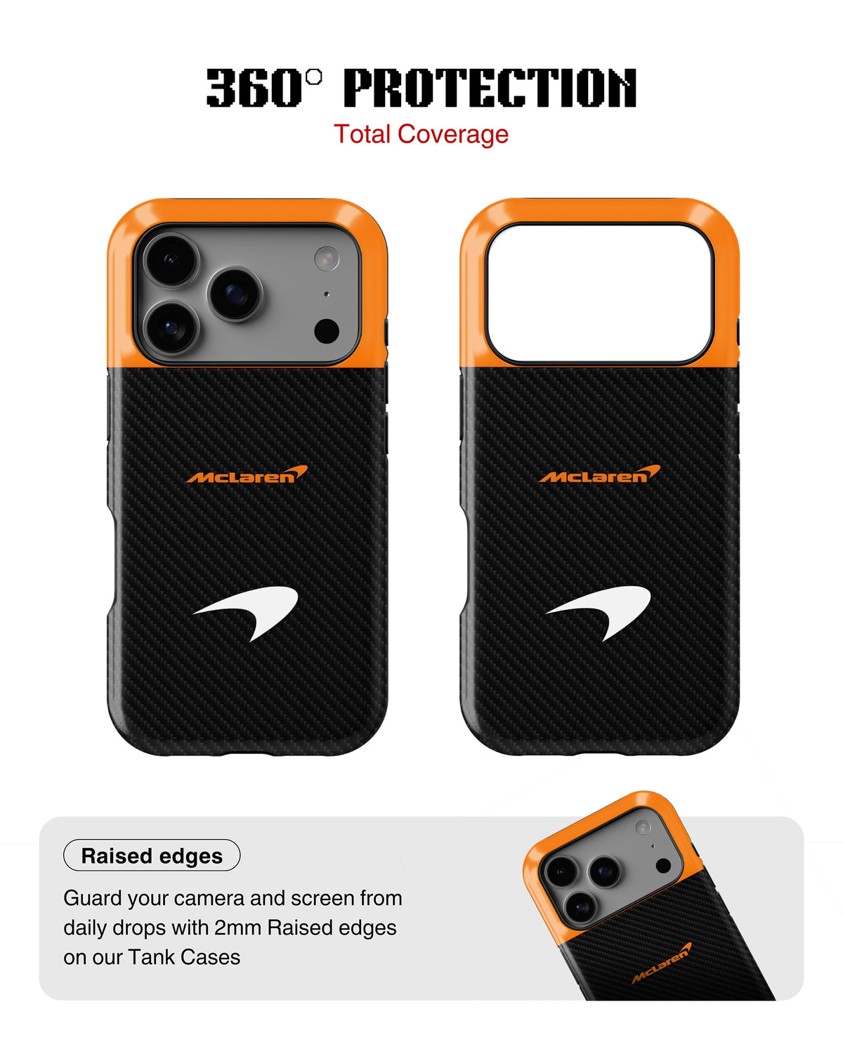 iPhone 17 Pro Max Tank Case | Formula 1 (McLaren Carbon)