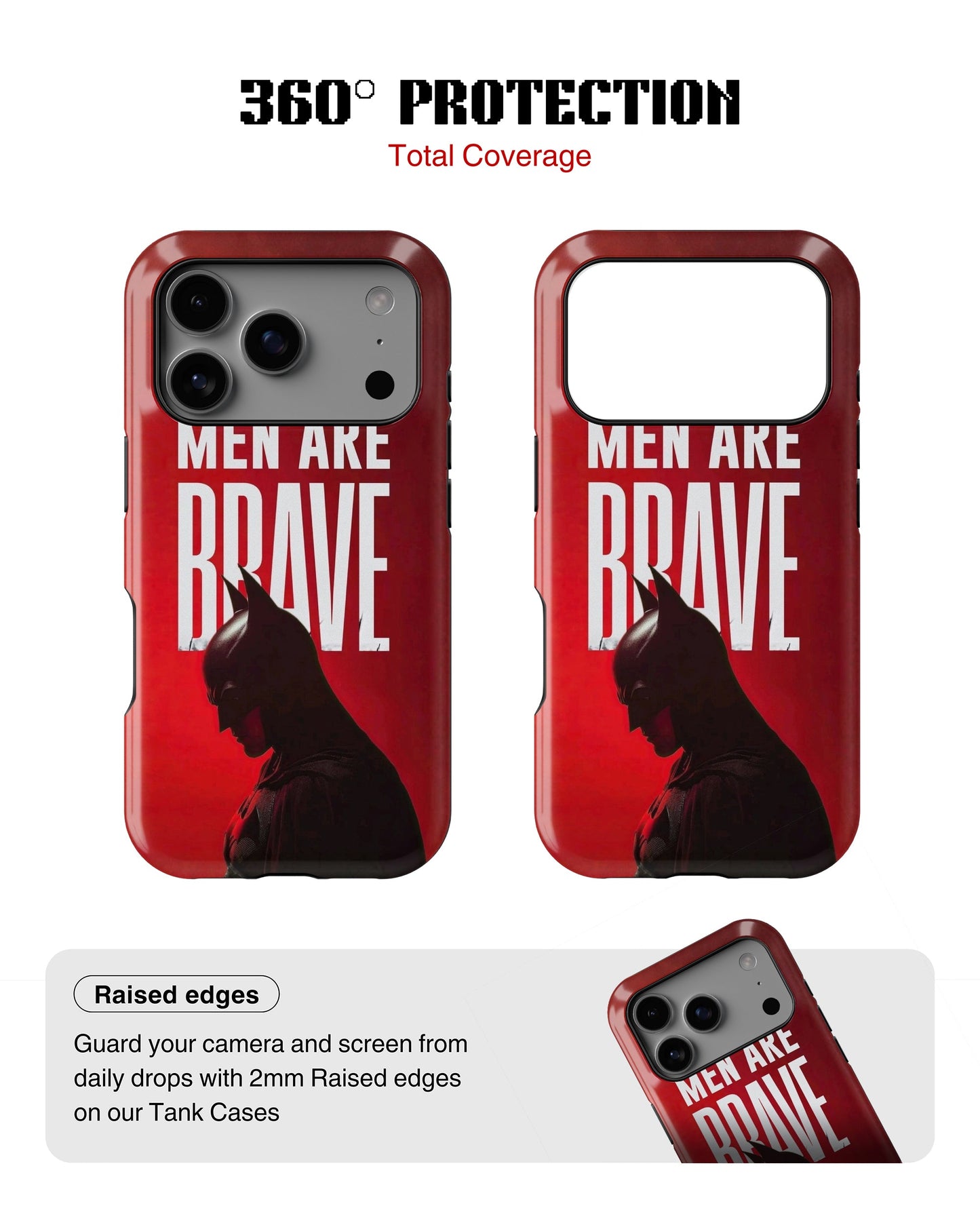 iPhone 17 Pro Max Tank Case | Superhero (Men are Brave)