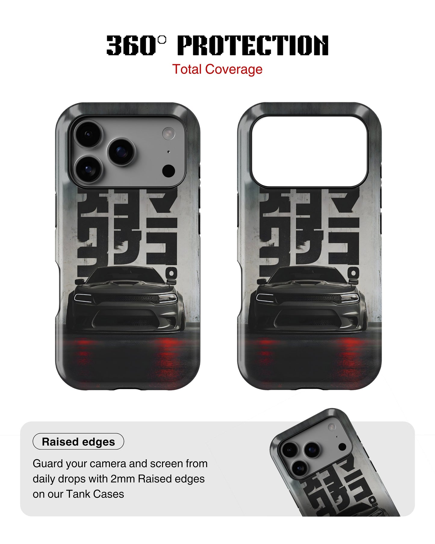 iPhone 17 Pro Tank Case | Sports Car (Midnight Kanji)