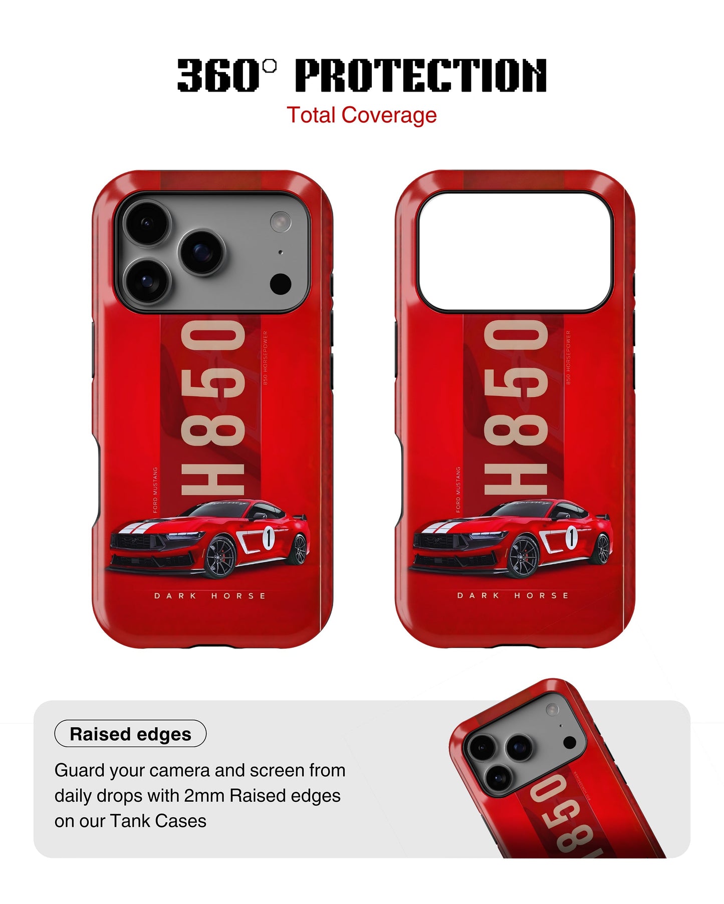 iPhone 17 Pro Max Tank Case | Sports Car (Mustang H850)