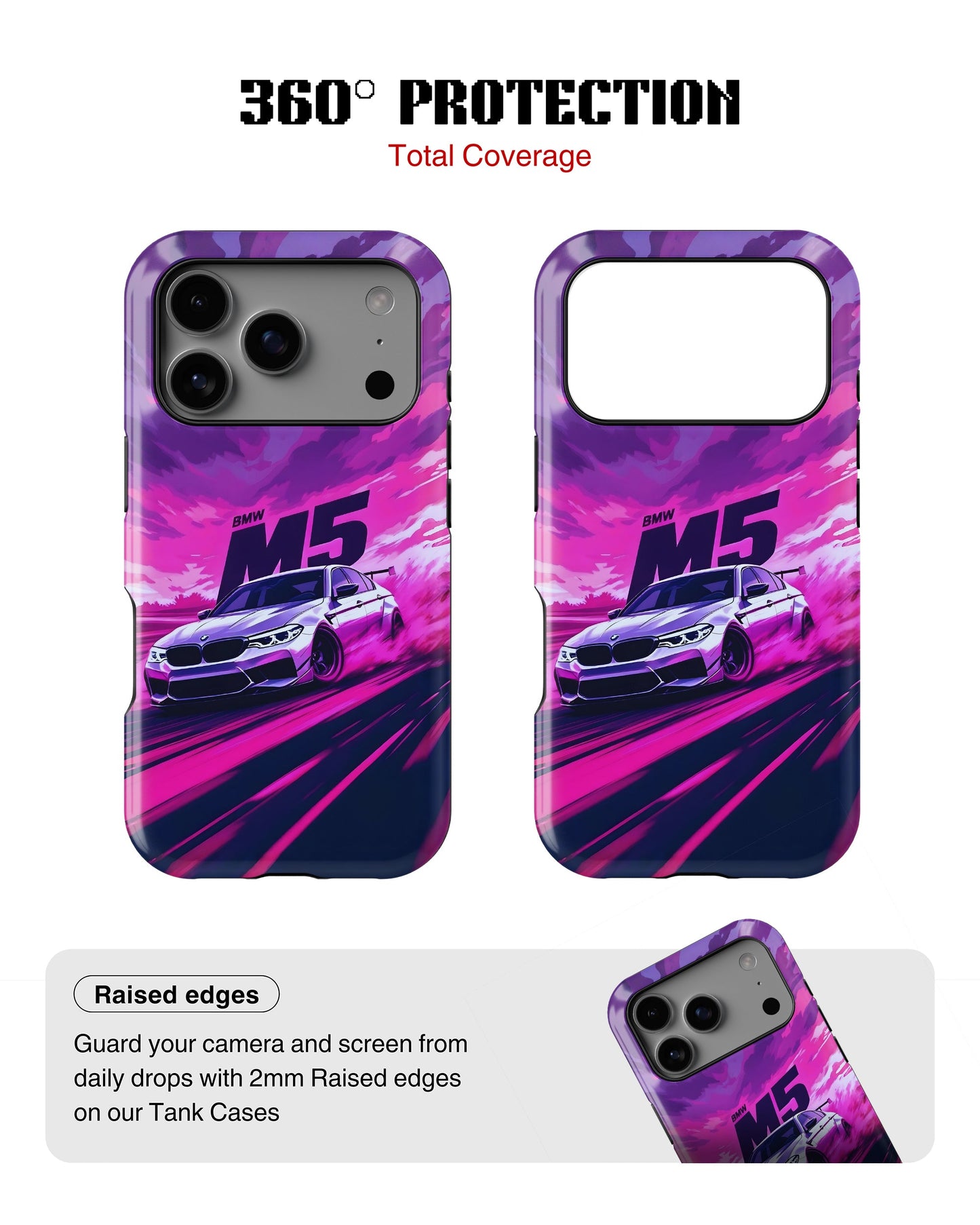 iPhone 17 Pro Tank Case | Sports Car (Neon Velocity)