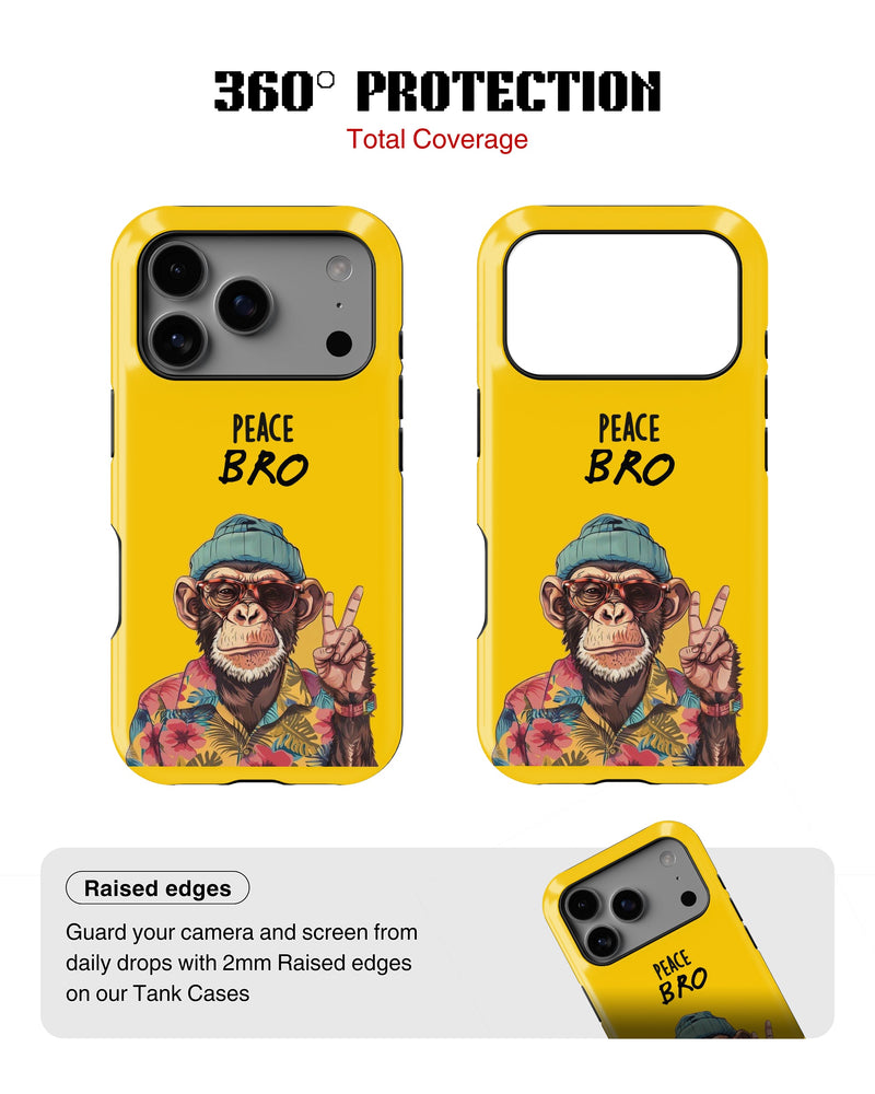 iPhone 17 Pro Tank Case | Modernism (Peace Bro)