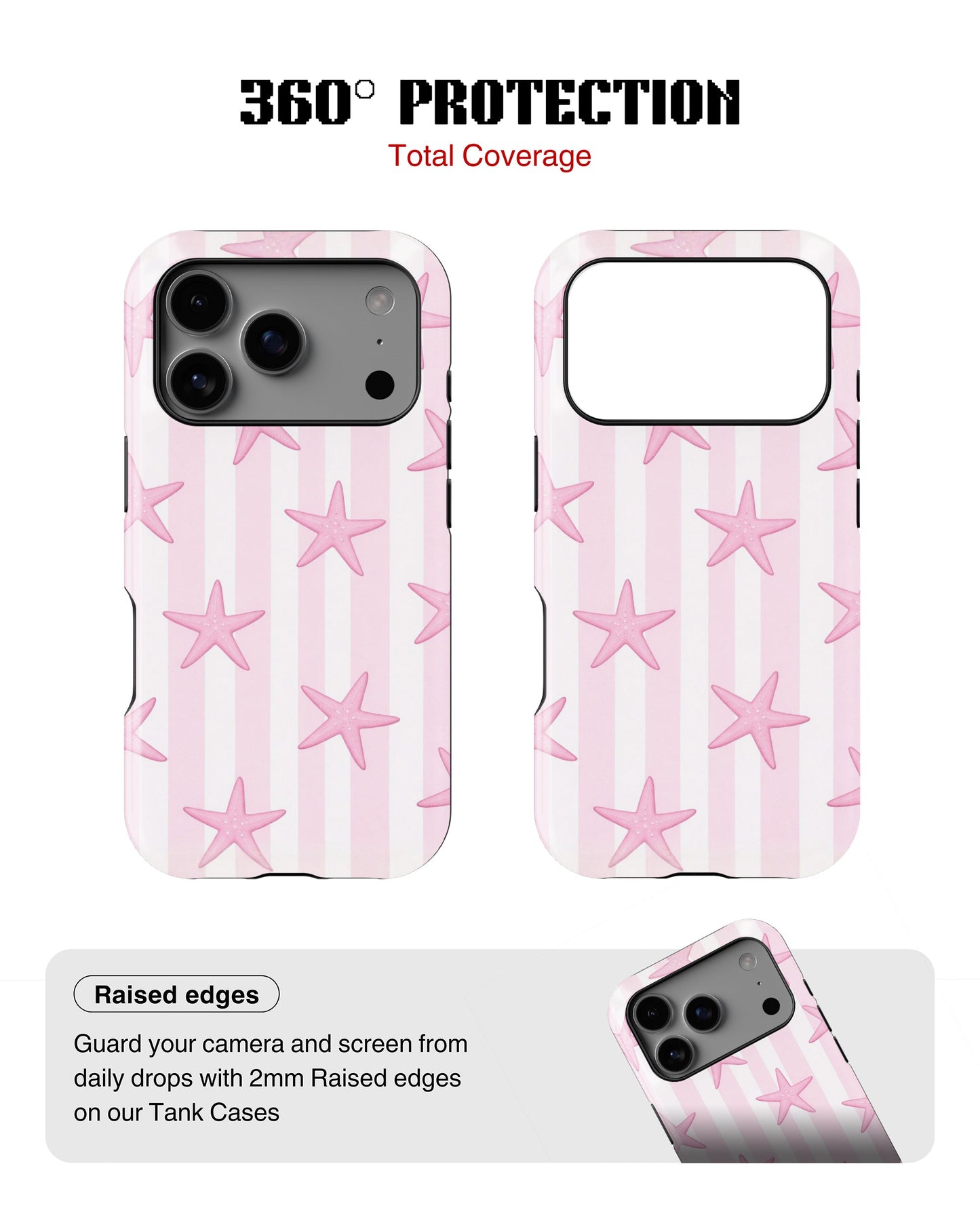 iPhone 17 Pro Tank Case | Girls Aesthetics (Pink Starlet)
