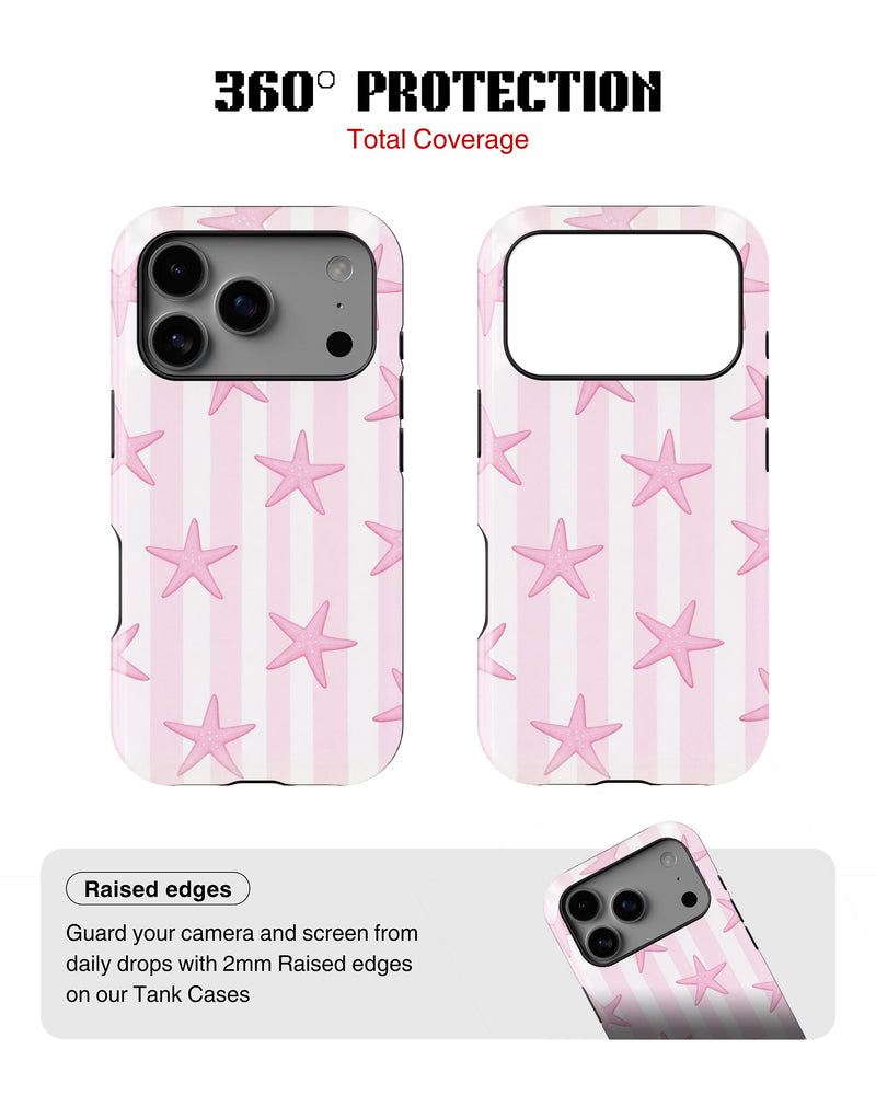 iPhone 17 Pro Tank Case | Girls Aesthetics (Pink Starlet)