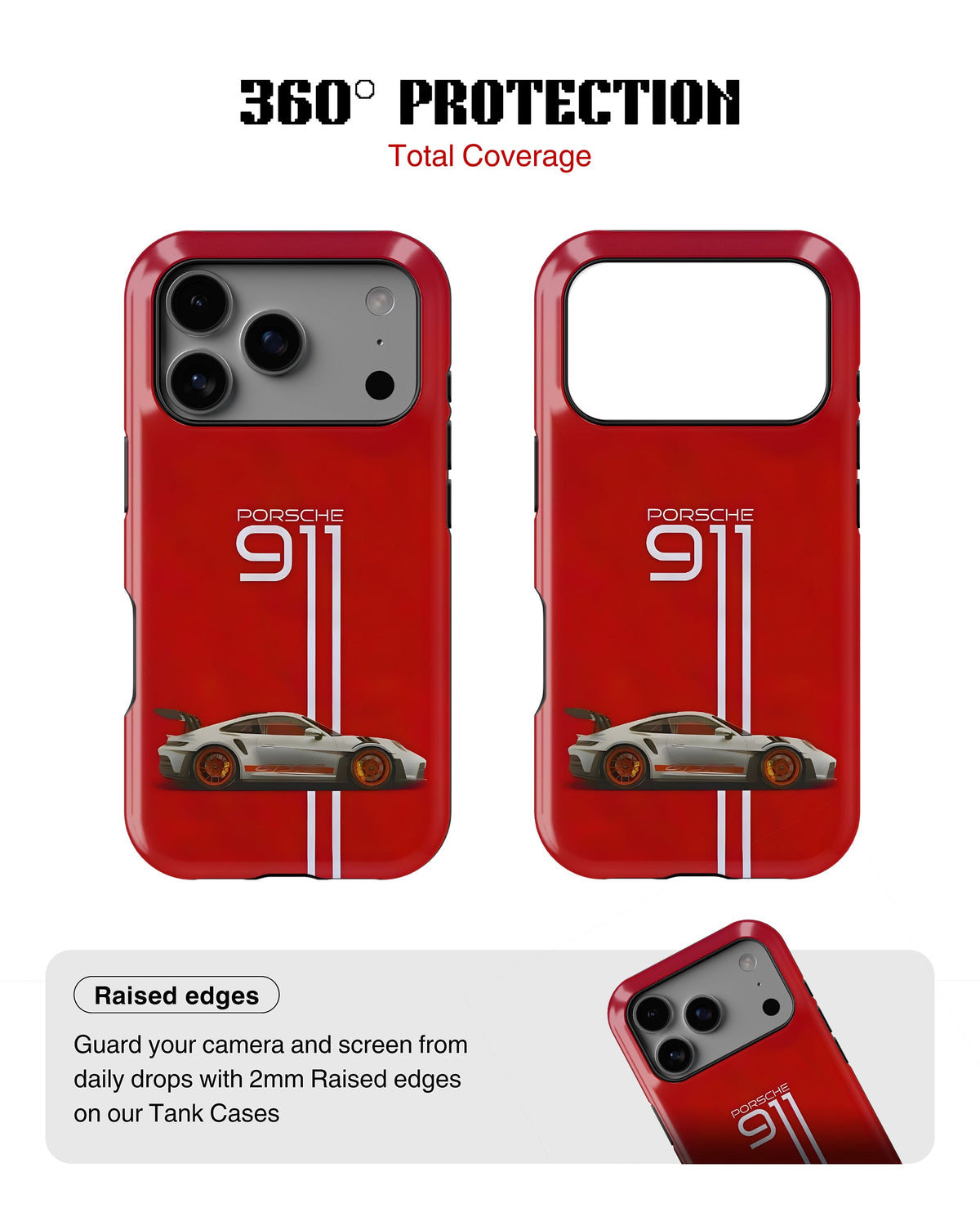 iPhone 17 Pro Tank Case | Sports Car (Porsche 911)