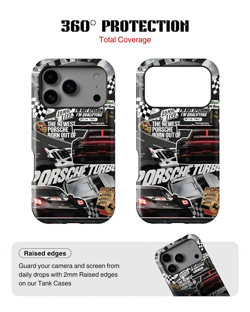iPhone 17 Pro Tank Case | Sports Car (Porsche Sports Classics)