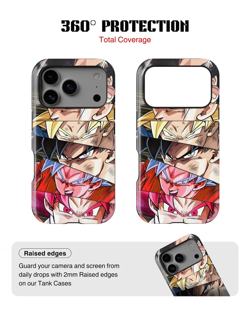 iPhone 17 Pro Tank Case | Anime (Saiyan Faces)