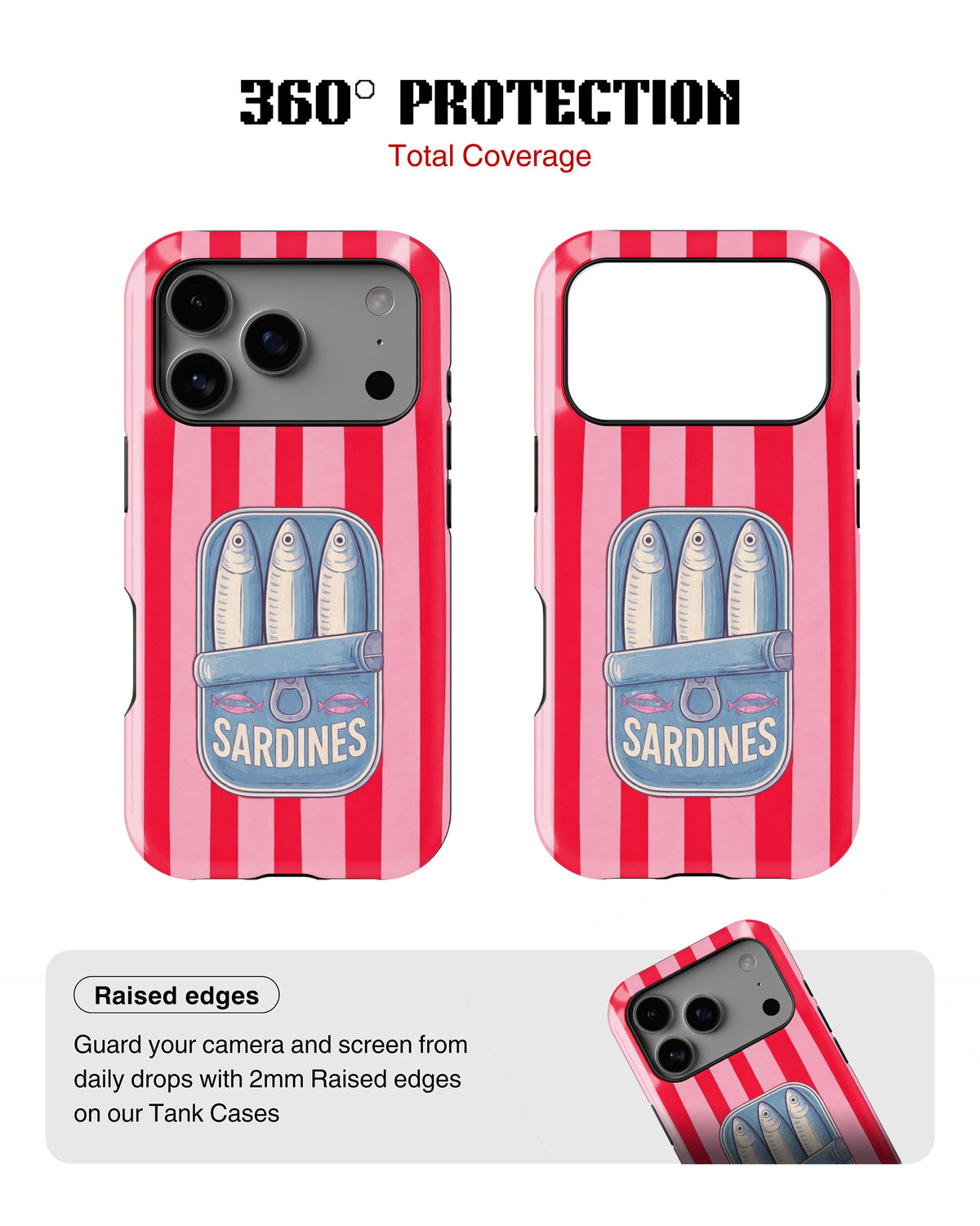 iPhone 17 Pro Max Tank Case | Girls Aesthetics (Sardine Pop)
