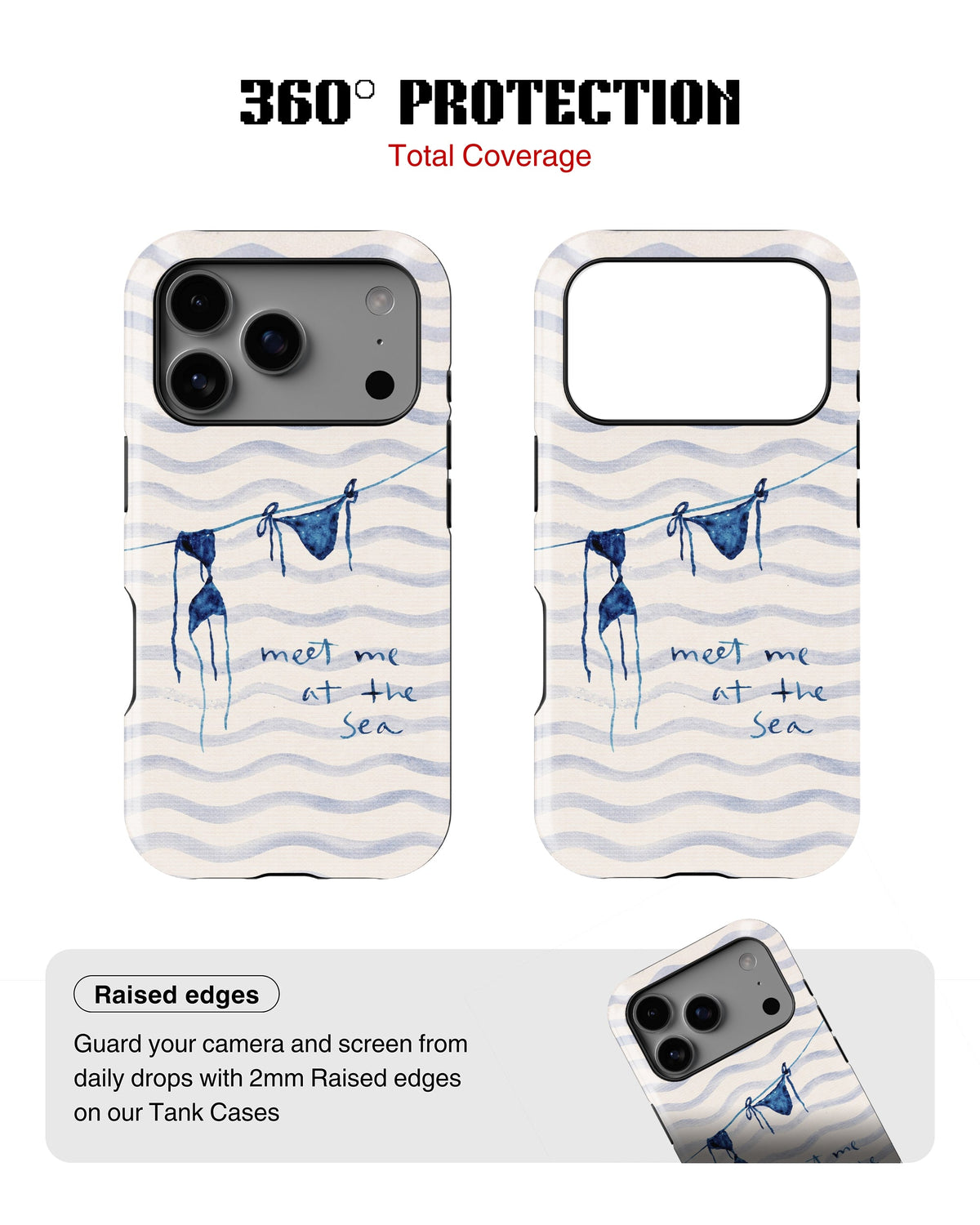 iPhone 17 Pro Max Tank Case | Girls Aesthetics (Sea Breeze)